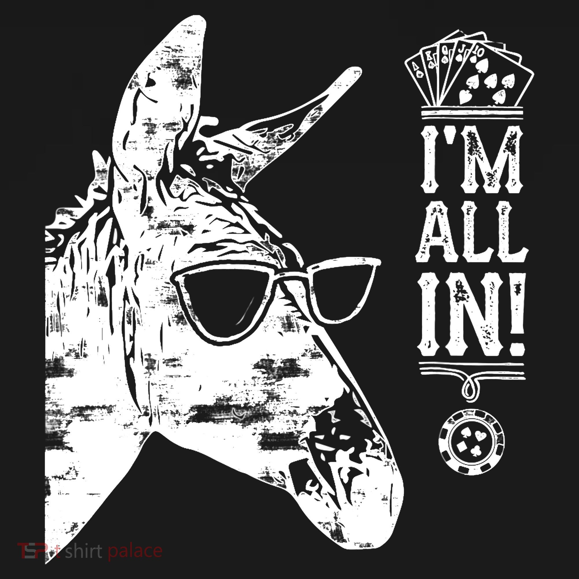 I'm All In Funny Poker Donkey Backpack