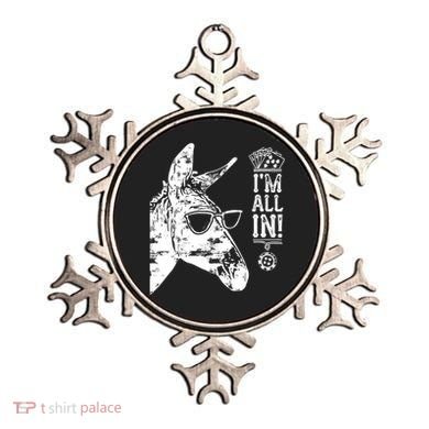 I'm All In Funny Poker Donkey Ornament