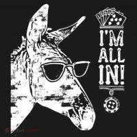 I'm All In Funny Poker Donkey Ornament thumb 1
