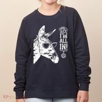I'm All In Funny Poker Donkey Women's Sweatshirt thumb 0