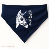 I'm All In Funny Poker Donkey USA-Made Doggie Bandana thumb 0
