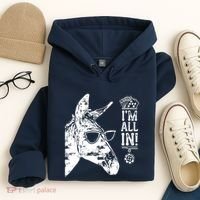 I'm All In Funny Poker Donkey Hoodie thumb 4