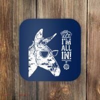 I'm All In Funny Poker Donkey Coaster thumb 0