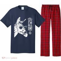 I'm All In Funny Poker Donkey Pajama Set thumb 0