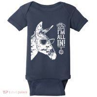 I'm All In Funny Poker Donkey Baby Bodysuit thumb 0