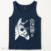 I'm All In Funny Poker Donkey Tank Top thumb 2