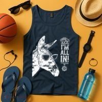 I'm All In Funny Poker Donkey Tank Top thumb 4