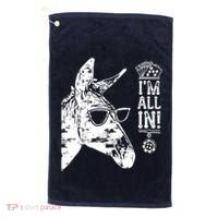 I'm All In Funny Poker Donkey Golf Towel thumb 0