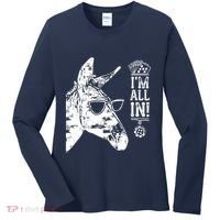 I'm All In Funny Poker Donkey Women's Long Sleeve Shirt thumb 0