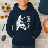 I'm All In Funny Poker Donkey Kids Hoodie thumb 2
