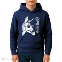 I'm All In Funny Poker Donkey Kids Hoodie thumb 4