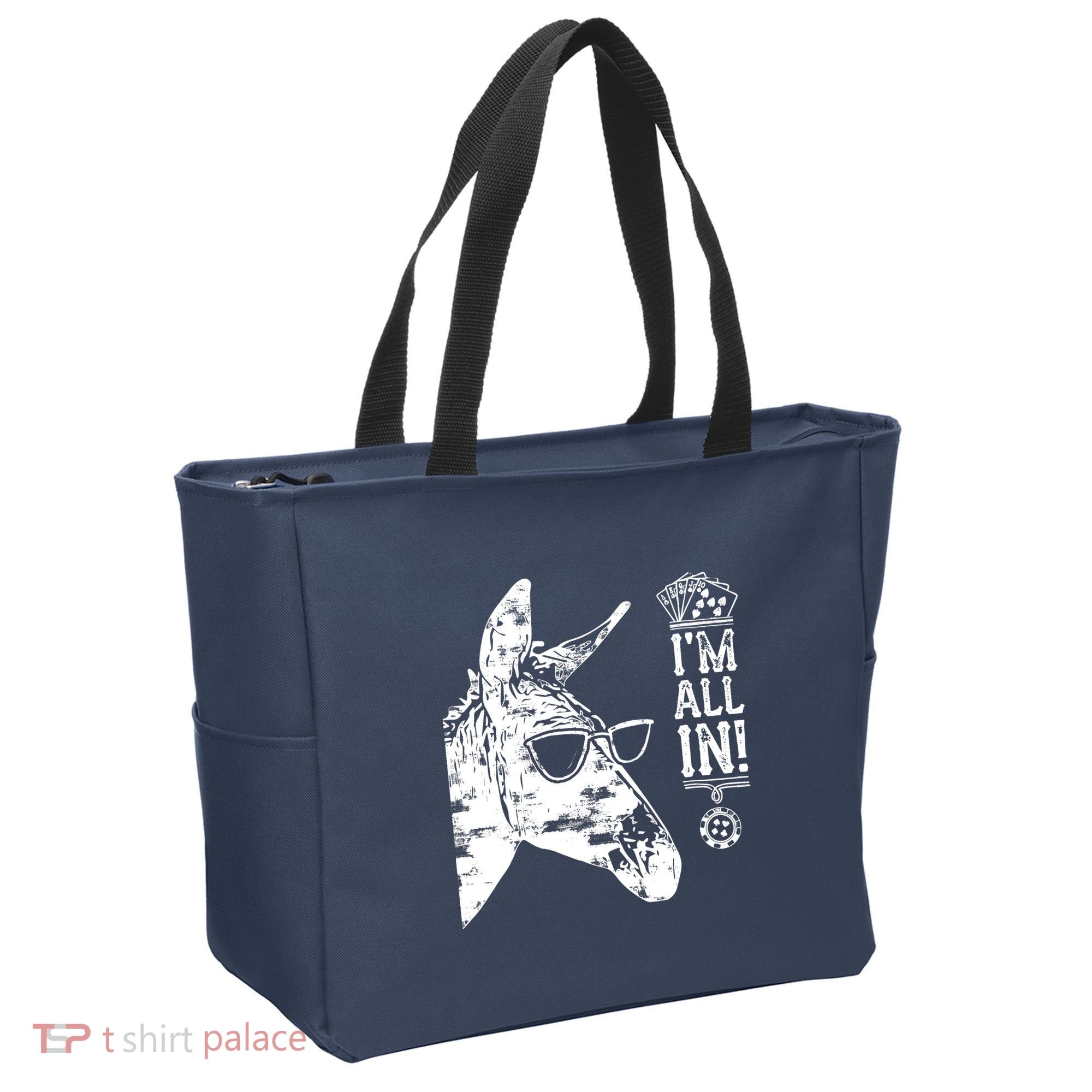I'm All In Funny Poker Donkey Tote Bag