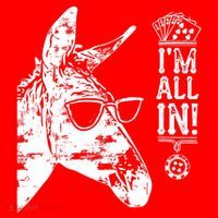 I'm All In Funny Poker Donkey Santa Hat thumb 1