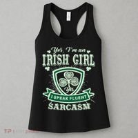 I'm an Irish Girl, Perfect Funny St Patrick's Day Girl Women's Tank Top thumb 3