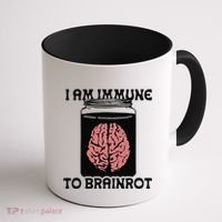 I Am Immune To Brainrot Coffee Mug thumb 1