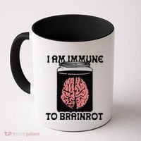 I Am Immune To Brainrot Coffee Mug thumb 0