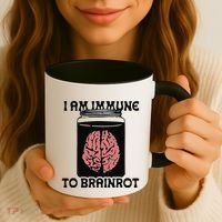 I Am Immune To Brainrot Coffee Mug thumb 3