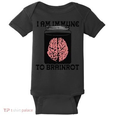 I Am Immune To Brainrot Baby Bodysuit