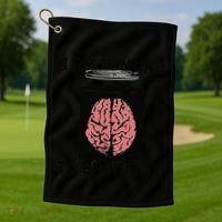 I Am Immune To Brainrot Golf Towel thumb 1