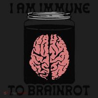 I Am Immune To Brainrot Golf Towel thumb 3
