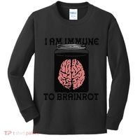 I Am Immune To Brainrot Kids Long Sleeve Shirt thumb 0