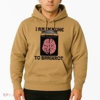 I Am Immune To Brainrot Hoodie thumb 2