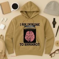 I Am Immune To Brainrot Hoodie thumb 3