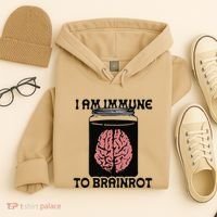 I Am Immune To Brainrot Hoodie thumb 4
