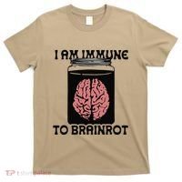I Am Immune To Brainrot T-Shirt thumb 0