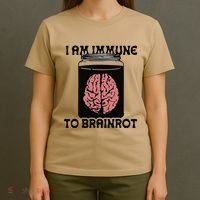 I Am Immune To Brainrot T-Shirt thumb 4