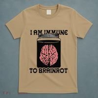 I Am Immune To Brainrot T-Shirt thumb 5