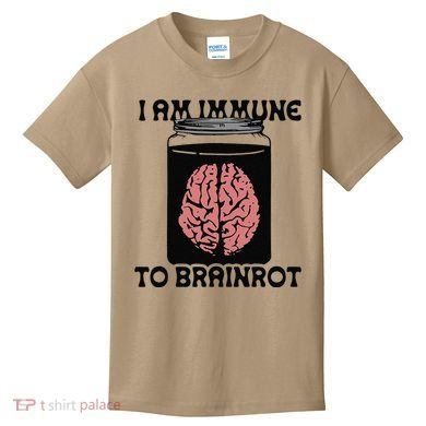 I Am Immune To Brainrot Kids T-Shirt