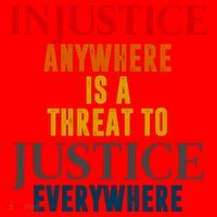 Injustice Anywhere Is A Threat To Justice Everywhere Santa Hat thumb 1