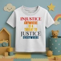 Injustice Anywhere Is A Threat To Justice Everywhere Toddler T-Shirt thumb 3