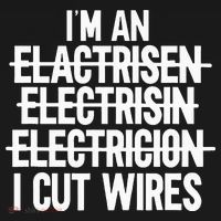 I'm An ... I Cut Wires Lineman Funny Electrician Baby Bodysuit thumb 2