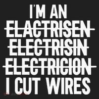 I'm An ... I Cut Wires Lineman Funny Electrician Hat thumb 2
