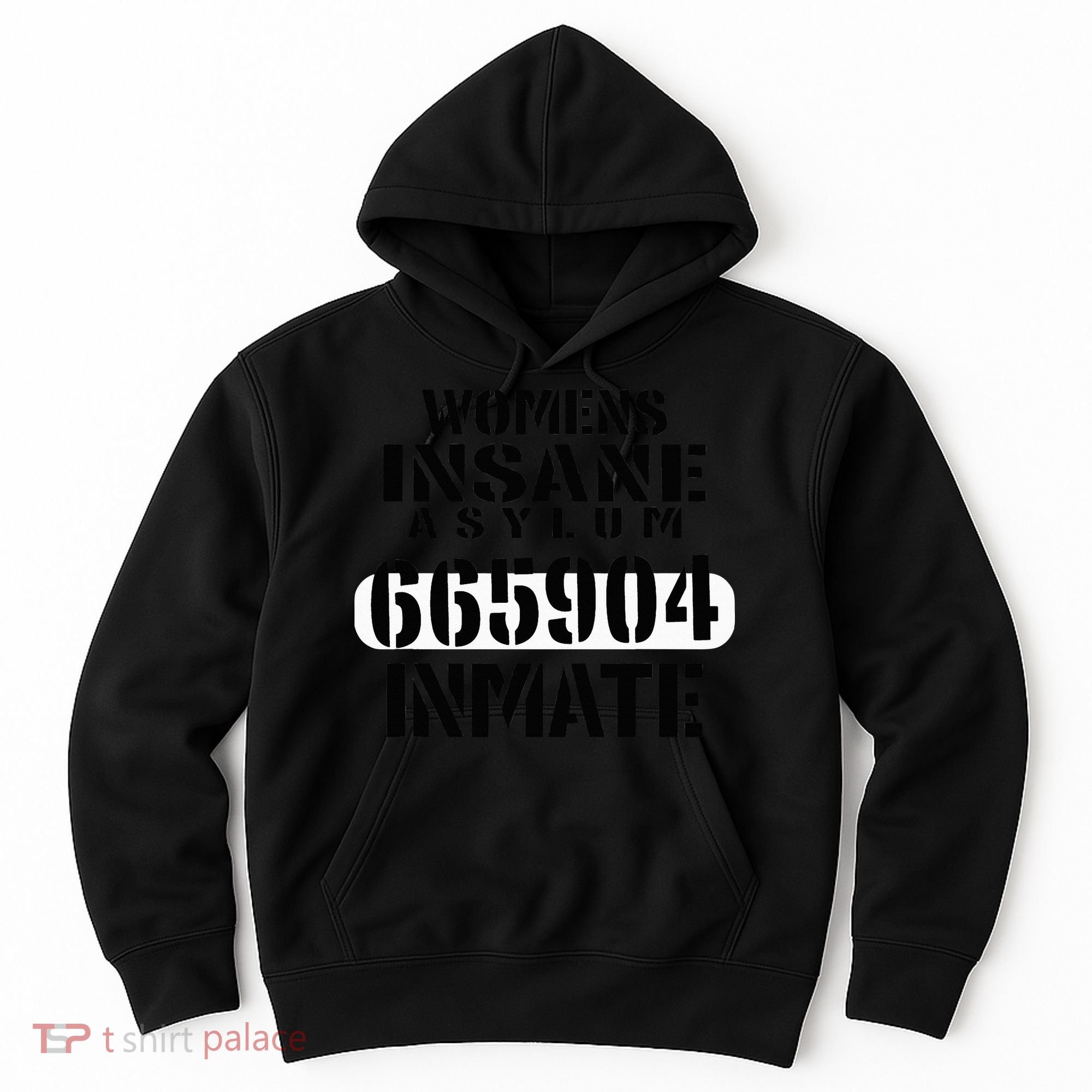 Insane Asylum Inmate With Numbers Halloween Hoodie