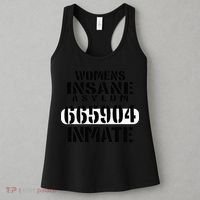 Insane Asylum Inmate With Numbers Halloween Women's Tank Top thumb 3