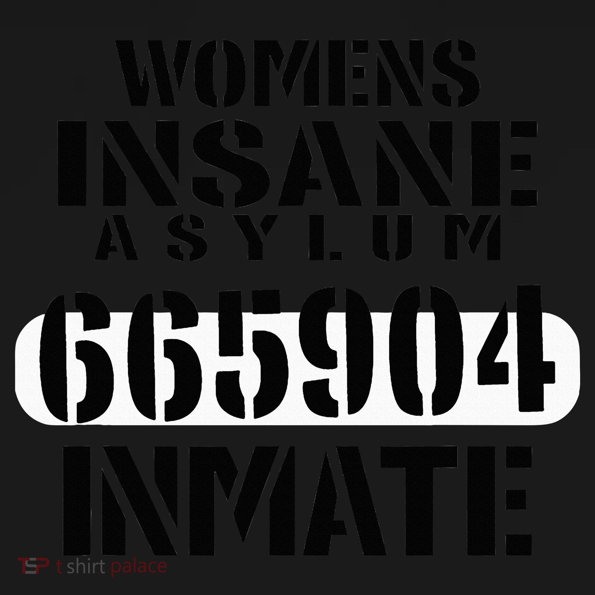 Insane Asylum Inmate With Numbers Halloween Women's Tank Top