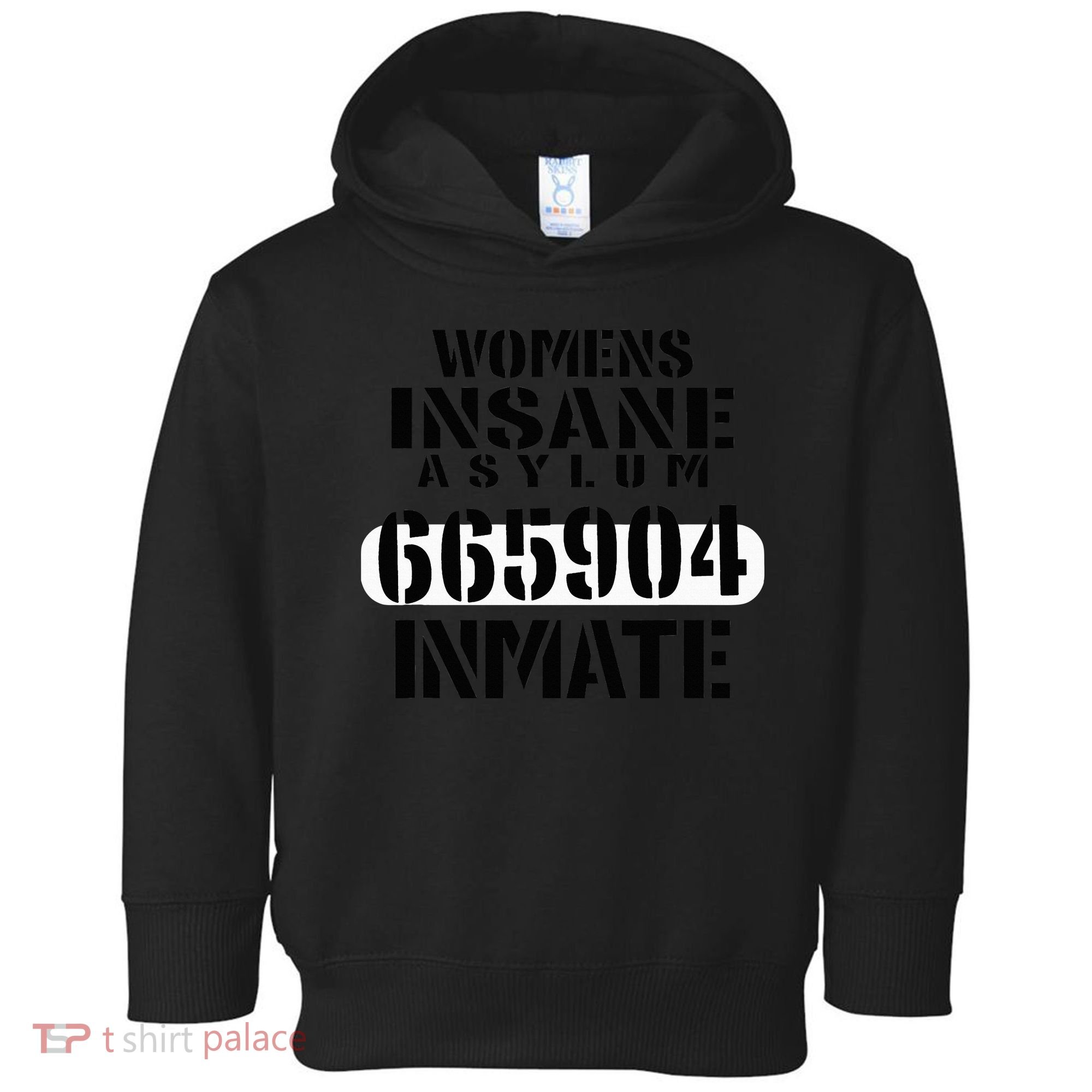 Insane Asylum Inmate With Numbers Halloween Toddler Hoodie