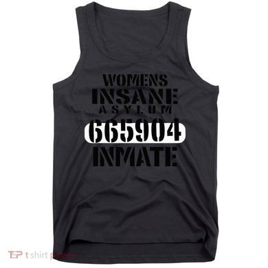 Insane Asylum Inmate With Numbers Halloween Tank Top