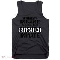 Insane Asylum Inmate With Numbers Halloween Tank Top thumb 0