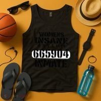 Insane Asylum Inmate With Numbers Halloween Tank Top thumb 4