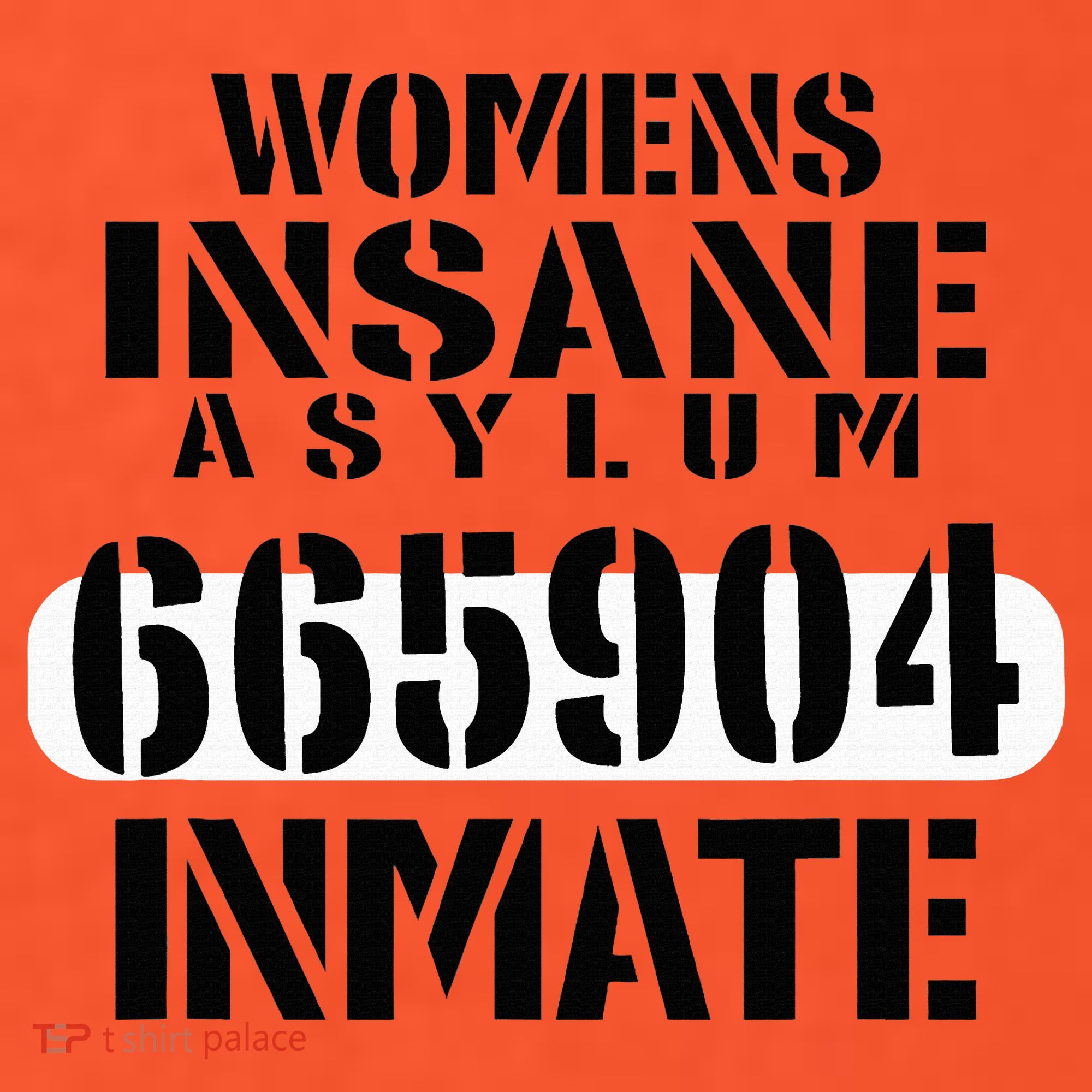 Insane Asylum Inmate With Numbers Halloween Long Sleeve Shirt