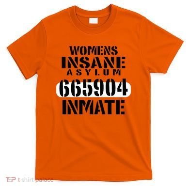 Insane Asylum Inmate With Numbers Halloween T-Shirt