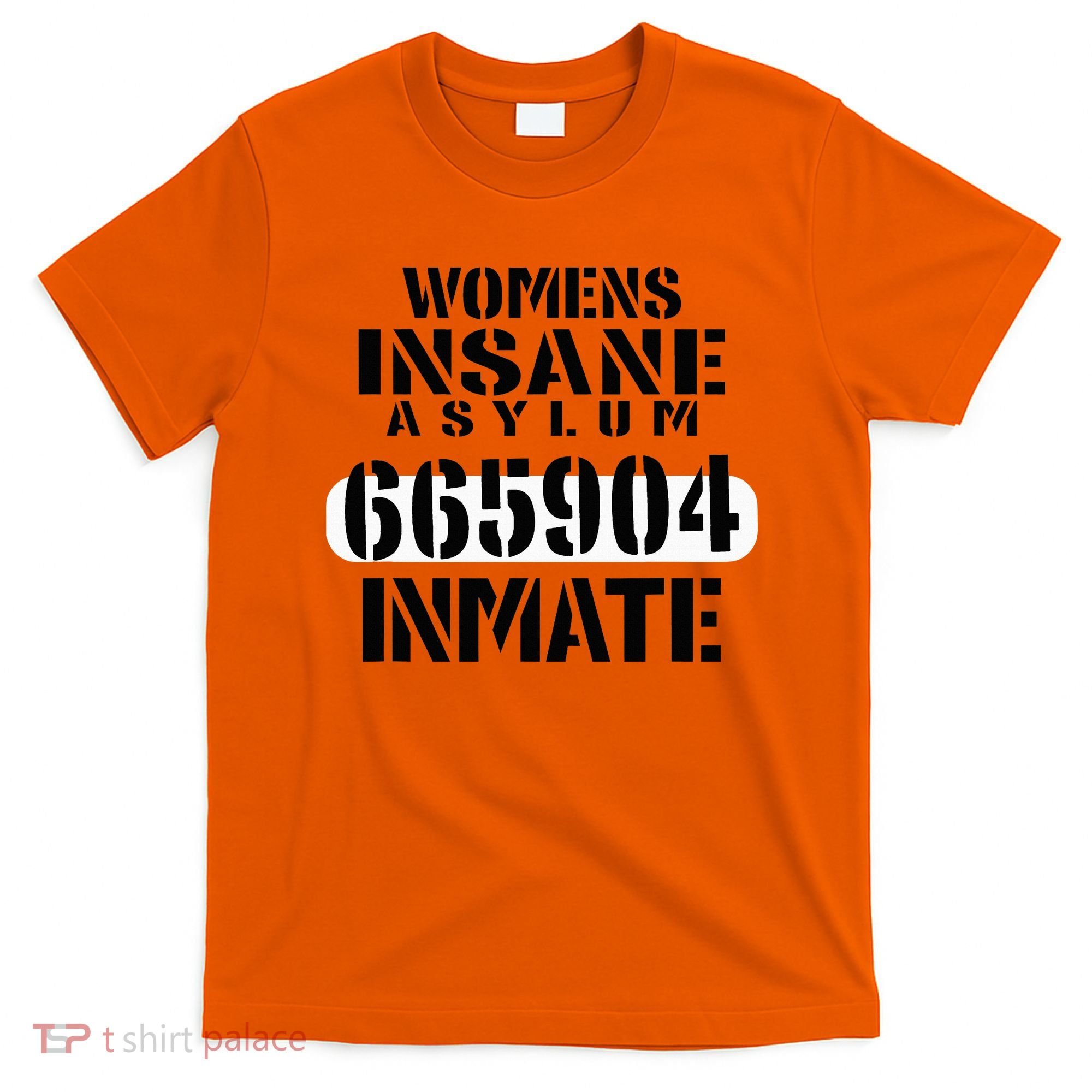Insane Asylum Inmate With Numbers Halloween T-Shirt