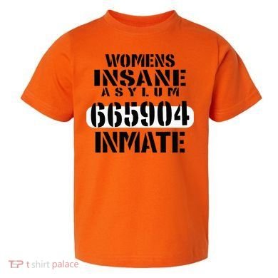 Insane Asylum Inmate With Numbers Halloween Toddler T-Shirt