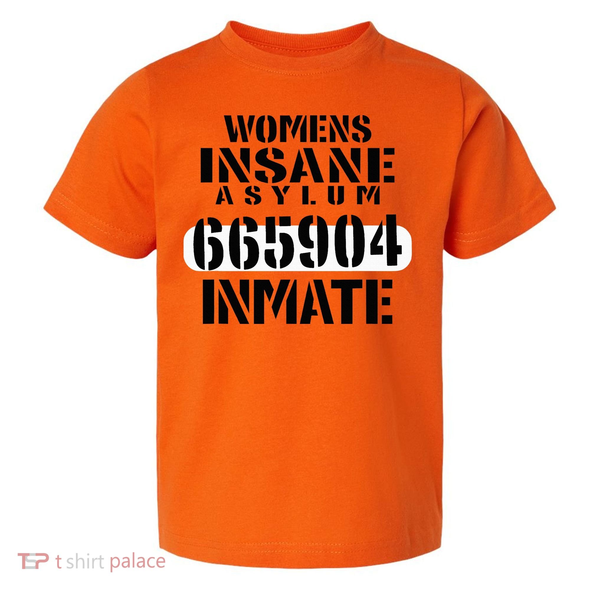 Insane Asylum Inmate With Numbers Halloween Toddler T-Shirt