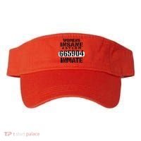 Insane Asylum Inmate With Numbers Halloween Visor thumb 0