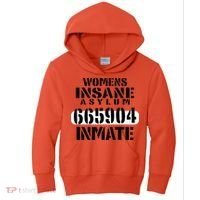 Insane Asylum Inmate With Numbers Halloween Kids Hoodie thumb 0